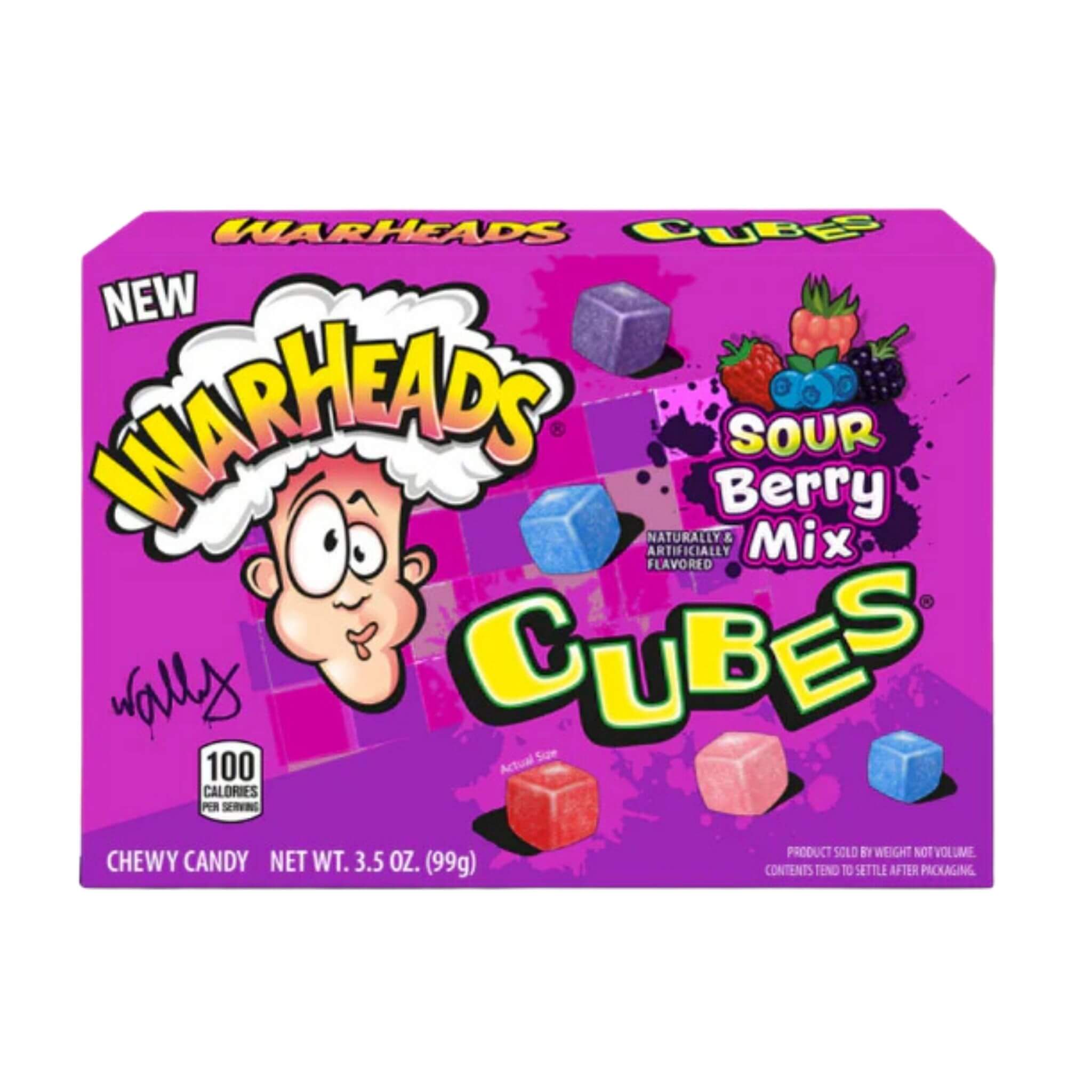 Warheads Sour Berry Mix Cubes Box